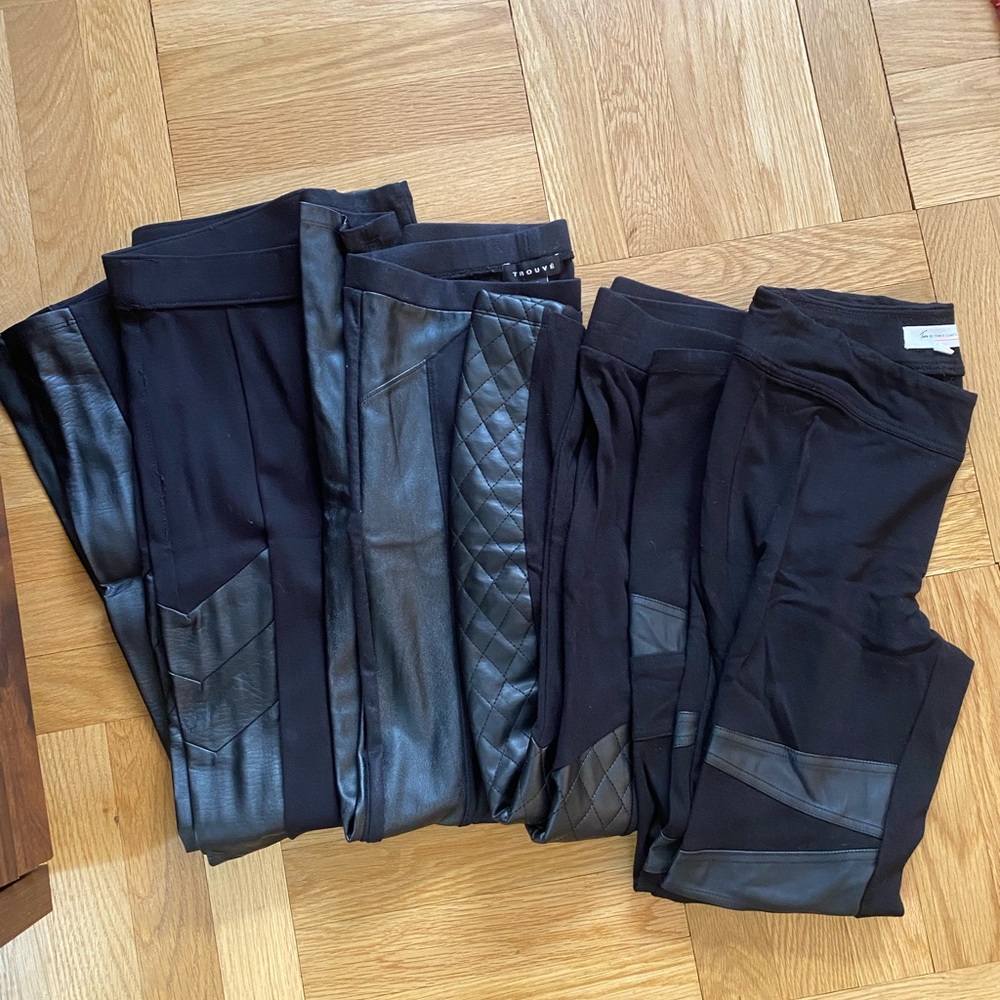 Faux Leather designer leggings bundle